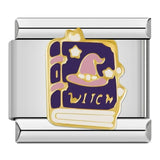 Stainless Steel Halloween Themed Italian Charm - 12 Options