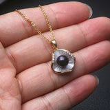 925 Sterling Silver Natural Pearl Pendant Necklace - 5 Options