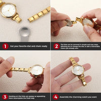 Stainless Steel 9MM Italian Charm Heart Watch - 13 Options