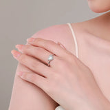 925 Sterling Silver Heart Cluster Ring - 2 Colours