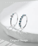 925 Sterling Silver Mint Green Stackable Eternity Ring - 2 Designs