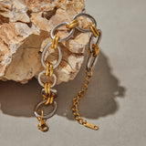 Stainless Steel Two Colour Bracelet - 4 Options