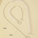 Stainless Steel Faux Pearl T Bar Set - 2 Colours