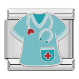 Stainless Steel Medical Themed Italian Charm - 8 Options