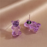 Fashion Candy Colours Duck/Bear Earrings - 25 Options