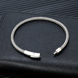 Stainless Steel Cable Wire Link Bracelet - 2 Colours - 3 Sizes