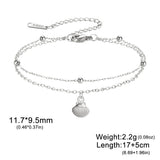 Stainless Steel Charm Anklet/Bracelet - 28 Options - 2 Sizes