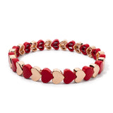 Fashion Colourful Enamel Heart Bracelet - 9 Options