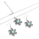Fashion Vintage Turquoise Colour Necklace/Earring Set - 5 Options