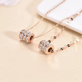 Stainless Steel Rose Gold Colour Tricyclic Necklace