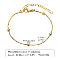 Stainless Steel Stackable Gold Plated Bracelet - 7 Options