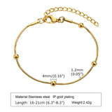 Stainless Steel Stackable Gold Plated Bracelet - 7 Options