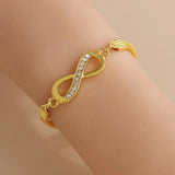Fashion Heart/Infinity Bracelet - 2 Colours - 7 Options