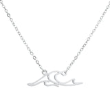 Stainless Steel Wave Necklace - 12 Options