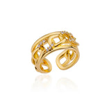 Stainless Steel Resizable Open Ring - 31 Options