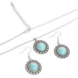 Fashion Vintage Turquoise Colour Necklace/Earring Set - 5 Options