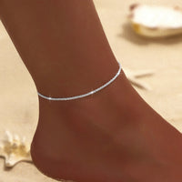 Fashion Sparkling Thin Chain Anklet - 4 Options