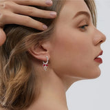 925 Sterling Silver Red Bow Matching Necklace Ring Earrings