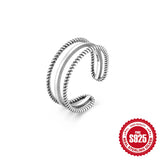 925 Sterling Silver Hollow Adjustable Toe Ring - 6 Options