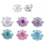 Titanium Spiral Eye CZ Body Stud 1 pc- 3 Sizes - 14 Options
