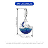 925 Sterling Silver Sea Themed Hanging Charm - 10 Options