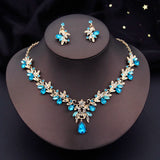 Fashion Statement Crystal Necklace Set - 11 Options