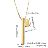 Stainless Steel Mindful Breathing Necklace - 5 Colours
