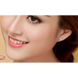 925 Sterling Silver Wings Cubic Zirconia Stud Earrings