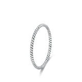 925 Sterling Silver Simple Stackable Dainty Ring - 11 Designs
