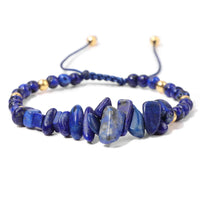 19cm Irregular Chip Stone Bracelet - 16 Options