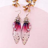 Handmade Fairy Wing Drop Earrings - 54 Options