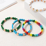 Fashion Colourful Enamel Heart Bracelet - 9 Options