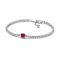 925 Sterling Silver Cubic Zirconia Tennis Bracelet - 14 Options