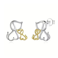 Fashion Dog Stud Earrings - 3 Designs