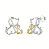Fashion Dog Stud Earrings - 3 Designs