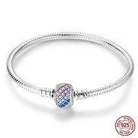 925 Sterling silver 17-20CM Charm Bracelet - Various Designs