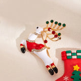 Fashion Christmas Crystal Brooch - 5 Options