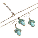 Fashion Vintage Turquoise Colour Necklace/Earring Set - 5 Options