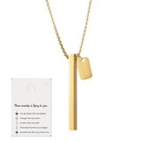 Stainless Steel Mindful Breathing Necklace - 5 Colours