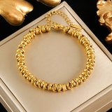 Stainless Steel Metal 2-Colour Necklace/Bracelet/Set - 2 Designs