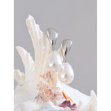 Stainless Steel Simulated Pearl Geometric Drop Earrings - 2 Options
