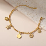 Stainless Steel Charm Anklet/Bracelet - 28 Options - 2 Sizes