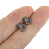 Stainless Steel Duck Earrings - 3 Colours