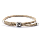 Fashion 4mm Nylon Cord Adjustable Bracelet - 5 Colours