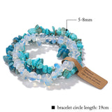 Fashion Irregular Natural Stone Bracelet Set - 16 Options