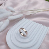 Stainless Steel Cross Band Ring - 3 colours - 2 Designs