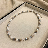 Fashion Mixed Colour Simulated Pearl Beaded Necklace - 3 Options