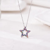 Fashion Multicolour Star Crystal Necklace - 4 Options