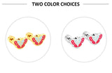 Stainless Steel Small Flat Back Animal Earrings - 20 Options
