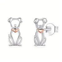 Fashion Dog Stud Earrings - 3 Designs